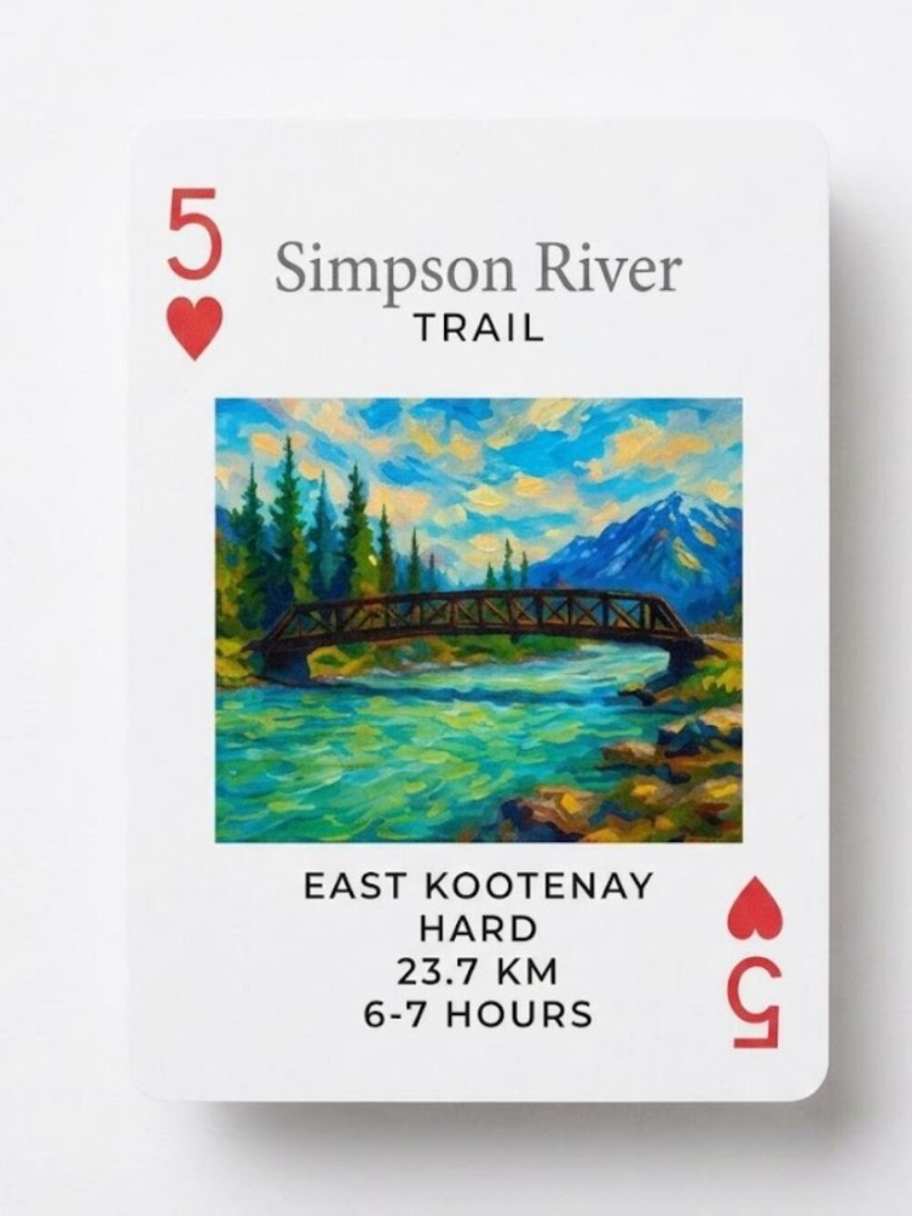 Kootenay Hiking & Adventure Playing Cards - Picture 5 of 6